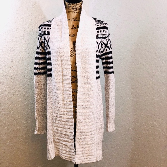 Roxy Sweaters - Roxy Grey & Black Cardigan X-Small